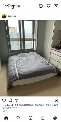 광고로 접했던 베스트슬립m5를 전시장에서 누워보고 만족