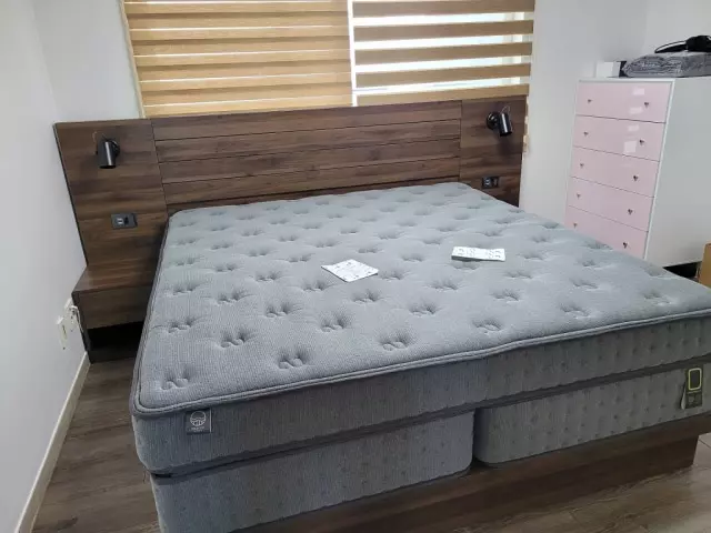 베스트슬립  수지점 체험 방문한후 여러 매트리스 누워보