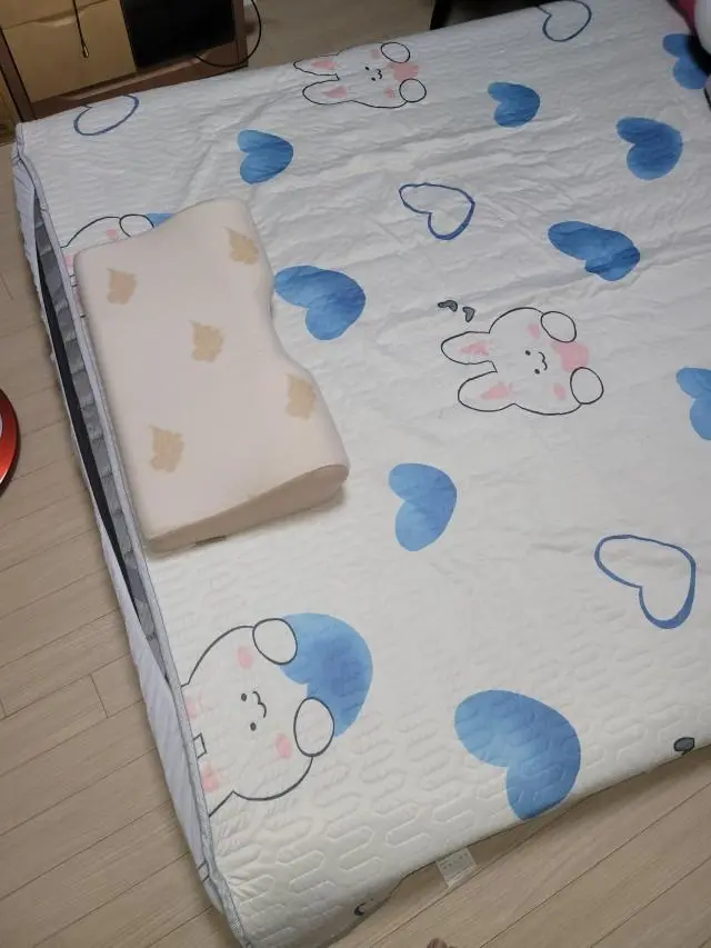 제가 원하던 공간활용이 가능한 접이식토퍼입니다.



