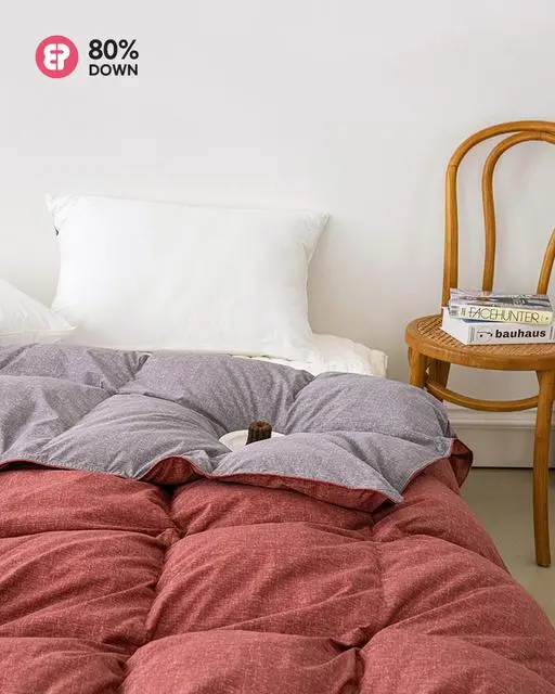 [GOOSExSNUG] 에코플럼핑 구스 다운80 알러지케어 겨울용 이불 SS Q (700g, 900g)