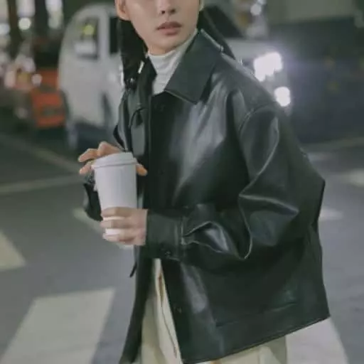 [포우먼] [레더라이크] 셔츠형 자켓_SPJLC12W01